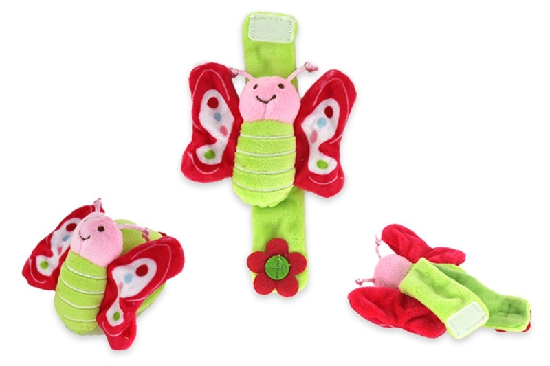 Baby Toys 0-12 Months Baby Rattle Kids Toy Stroller Crib Bed Insect Animal Plush Wrist Rattle Children Toy For Newborn Gift 1pcs